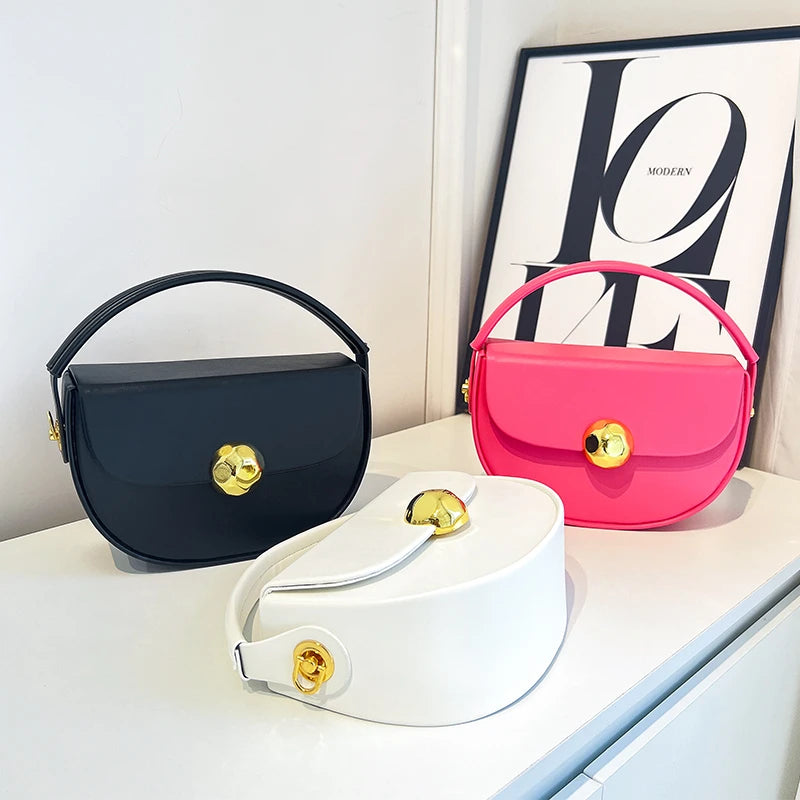 New Fashion PU Bags | Box Shoulder Handbags & Jelly Bags for Women (Versatile Casual Tote with Beading) Luxegan