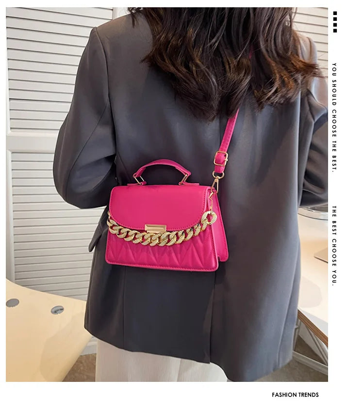 New Designer Shoulder Bag | Fashion Chain Crossbody Bag & Casual Tote Luxegan