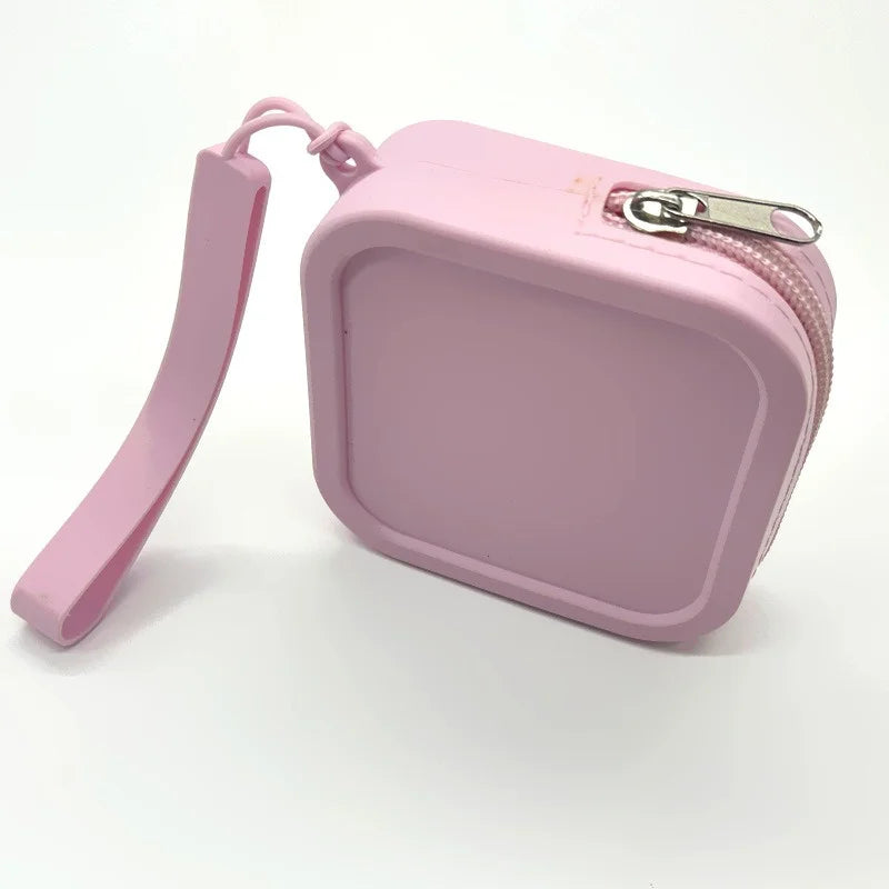 Unisex Candy Color Silicone Organizer Wallet | Waterproof Zipper Coin Purse, Earphone Bag & Portable Small Item Pouch (Normcore Style) Luxegan