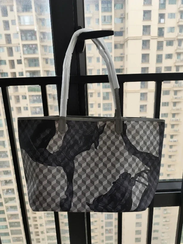 New Tote Bag for Women | Famous Brands Casual Totes & Large Capacity Noir Shoulder Bag (High Quality Genuine Leather) Luxegan