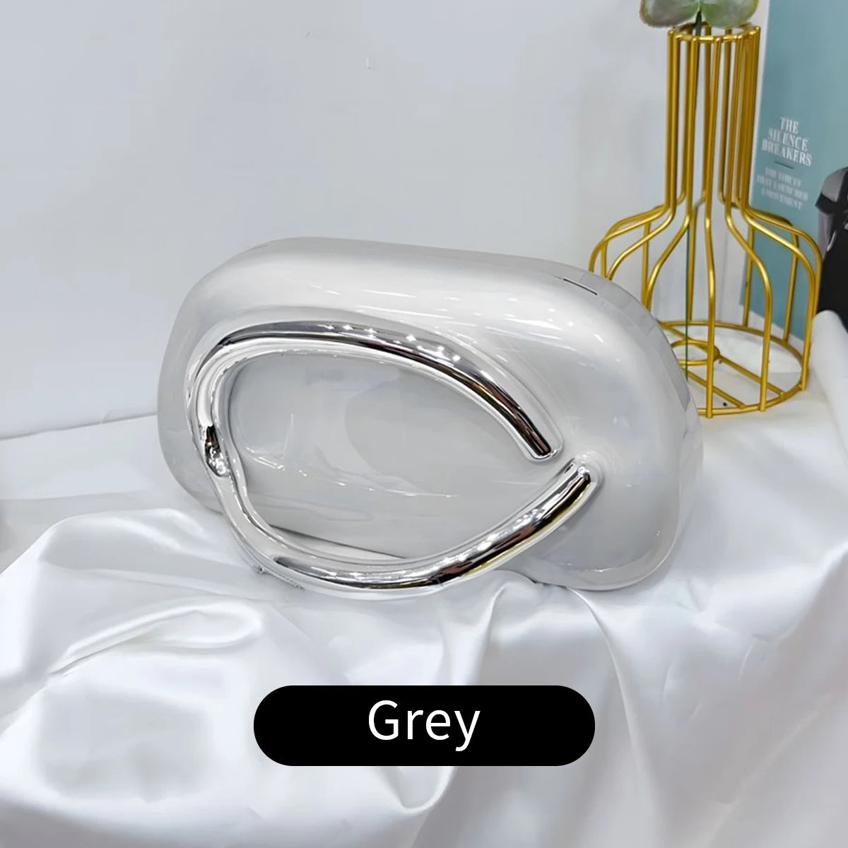 Fashion Elegant Metal Closure Box Crossbody | Sophisticated Acrylic Evening Bag for Women | Elegant Wedding Mini Ladies Wallet | Luxury Box-Shaped Party Purse & Compact Clutch (Model WY4316) Luxegan