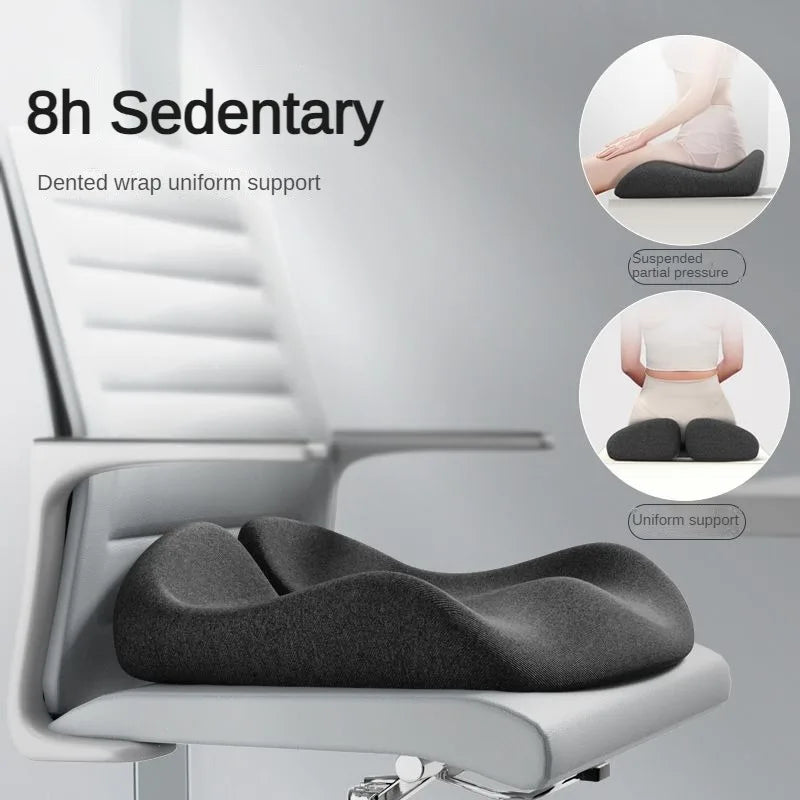 Orthopedic Memory Foam Coccyx Cushion | Sophisticated "Tailbone & Sciatica" Relief Silhouette | Elegant Non-Slip Office & Car Seat Pad | "Dignified" High-Performance Back Pain Comfort for Radiant Versatile Styling Luxegan