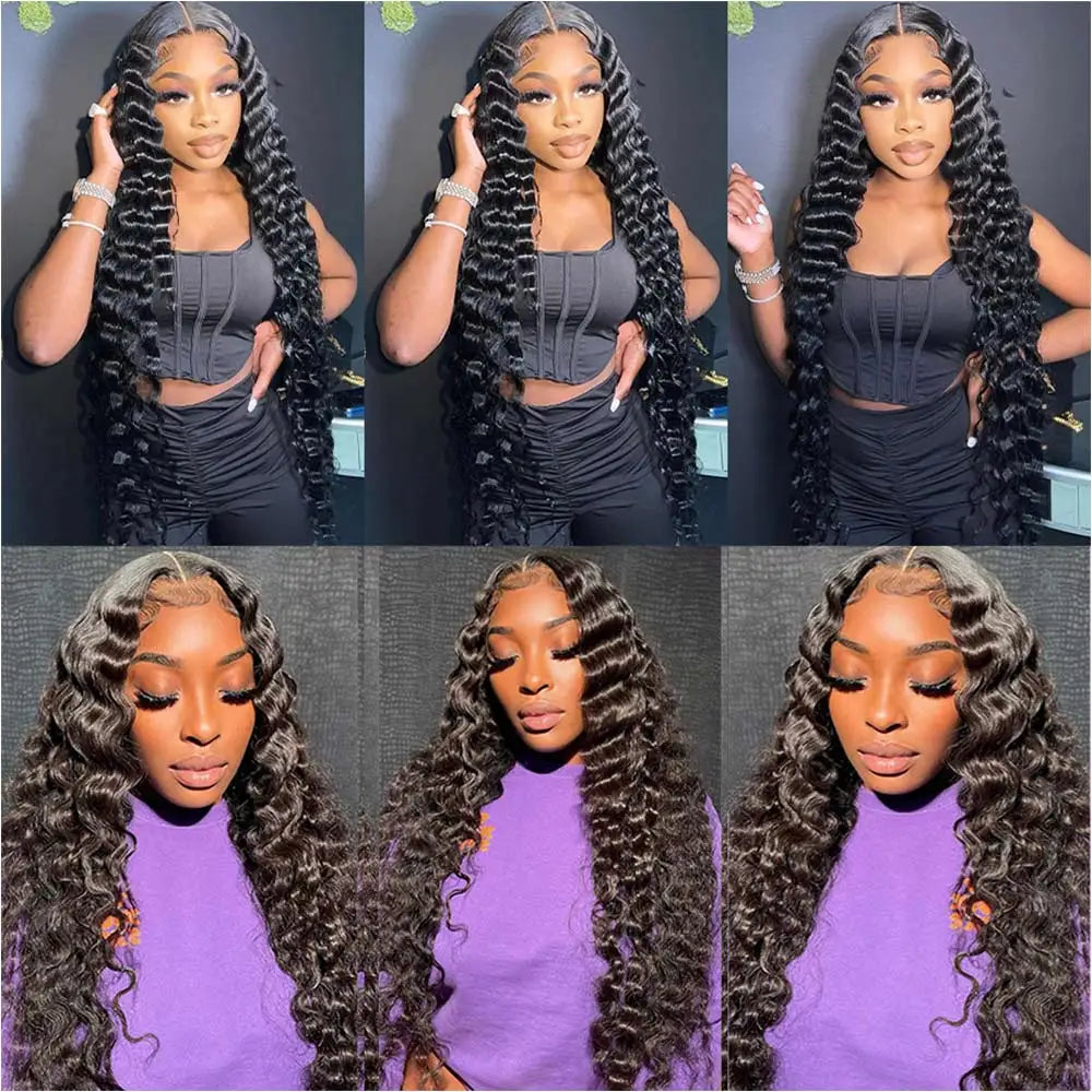 12A Deep Wave Malaysian Human Hair Bundles | Sophisticated "Deep Curly" Weave Extensions | Elegant 30–32 Inch Single/Multi-Pack Options | "Dignified" Remy Hair Weft for Radiant Versatile Styling Luxegan