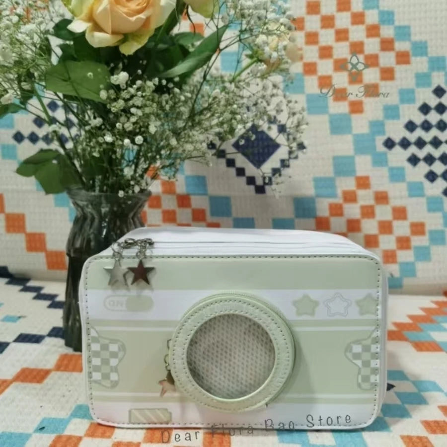 New Design Small Camera Ita Bag | Fashionable Cute Girl Transparent DIY Cosplay Shoulder Bags | Street Trend Box Messenger Crossbody Bag Luxegan