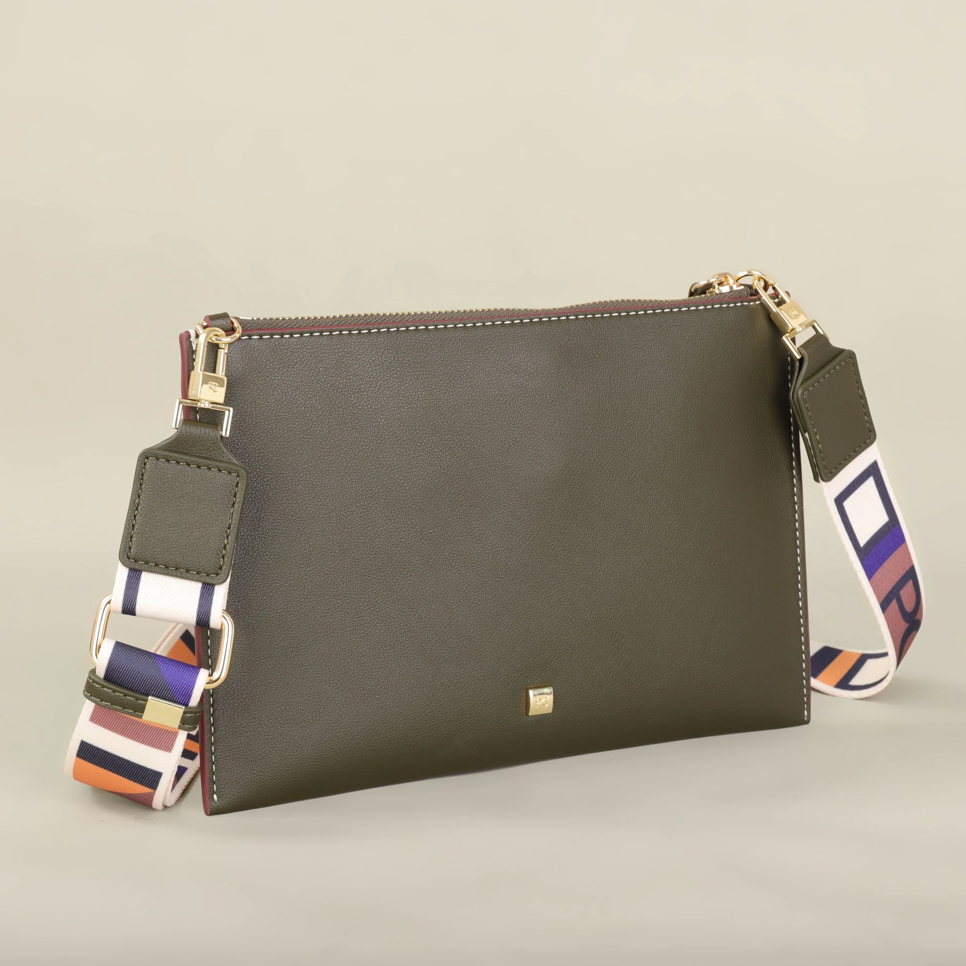 Soft PVC Clutch/Messenger Bag | Unisex Letter Appliqué Envelope Bag Luxegan