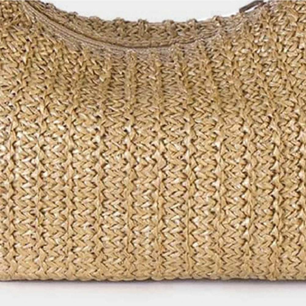 Women's Bow Purse | Summer Straw Woven Clutch Bag & Elegant Handbag Luxegan