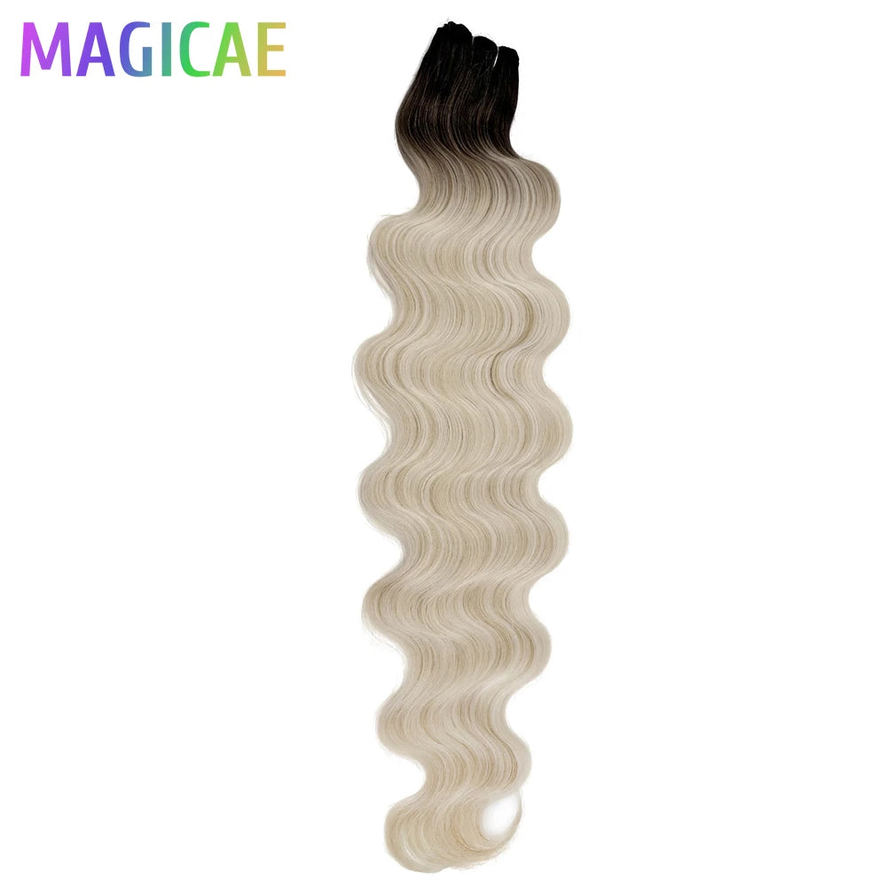 26–30 Inch Synthetic Body Wave Hair Weave Bundles | 150g–200g