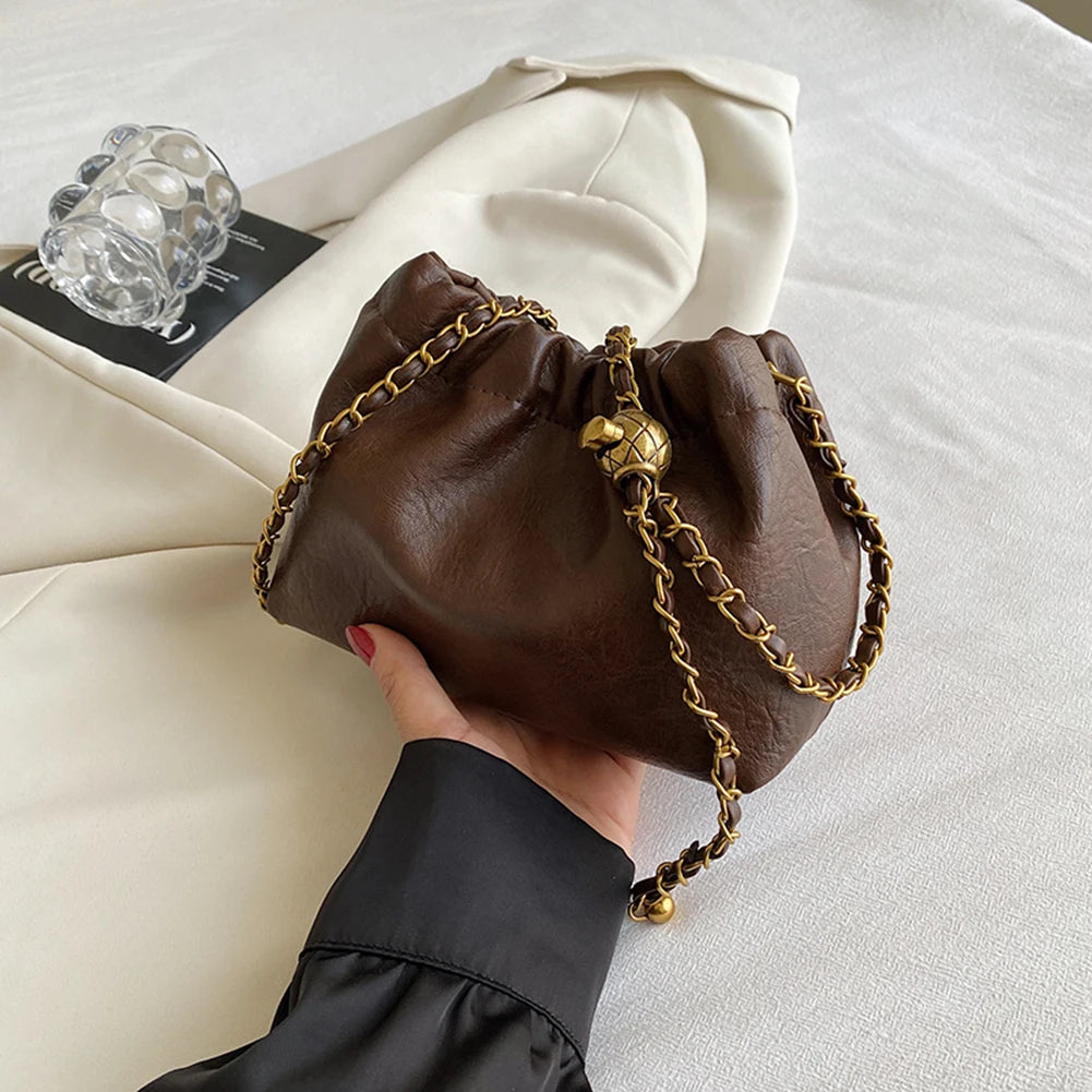 Women's Pleated Hobo Bag | PU Leather Crossbody Tote, Messenger Bag & Stylish Purse Luxegan