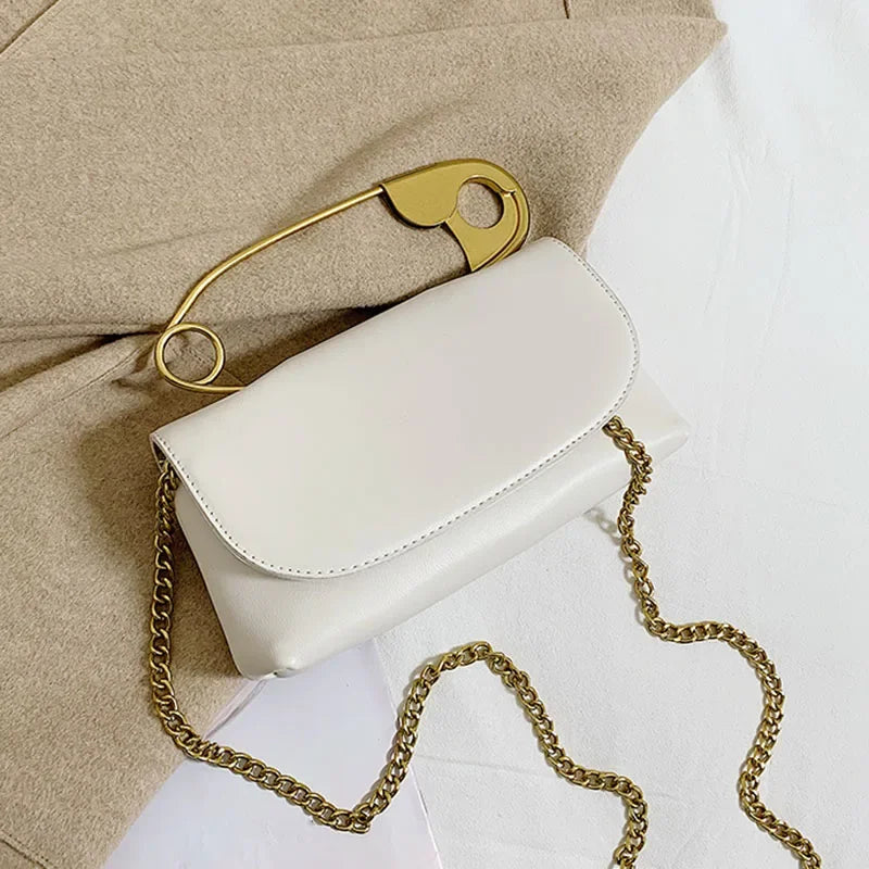 Mini Chain Flap Crossbody | Soft PU Leather Designer Purse Luxegan