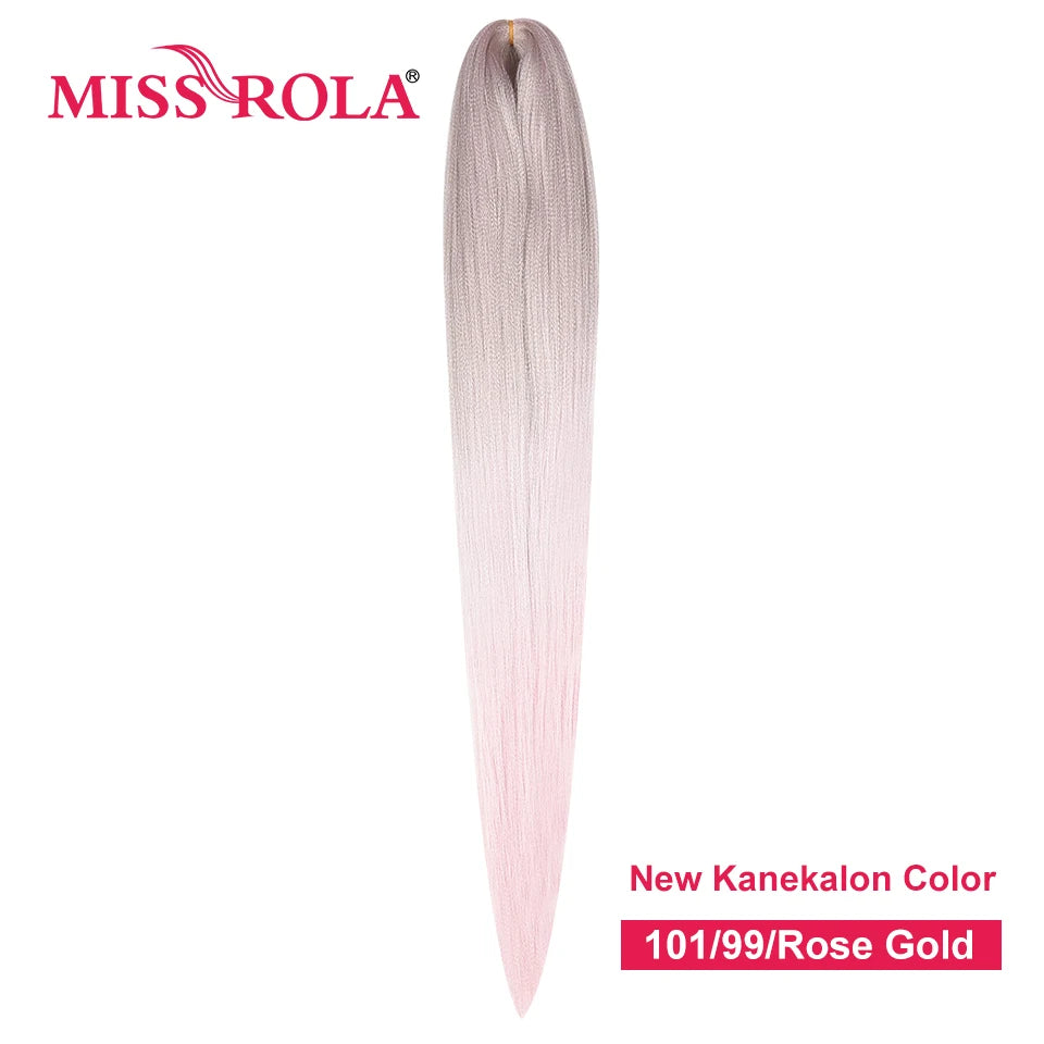 Jumbo Pre-Stretched Kanekalon Braiding Hair 24in – Ombré & Solid Colors Twist Braid Extensions - view 14