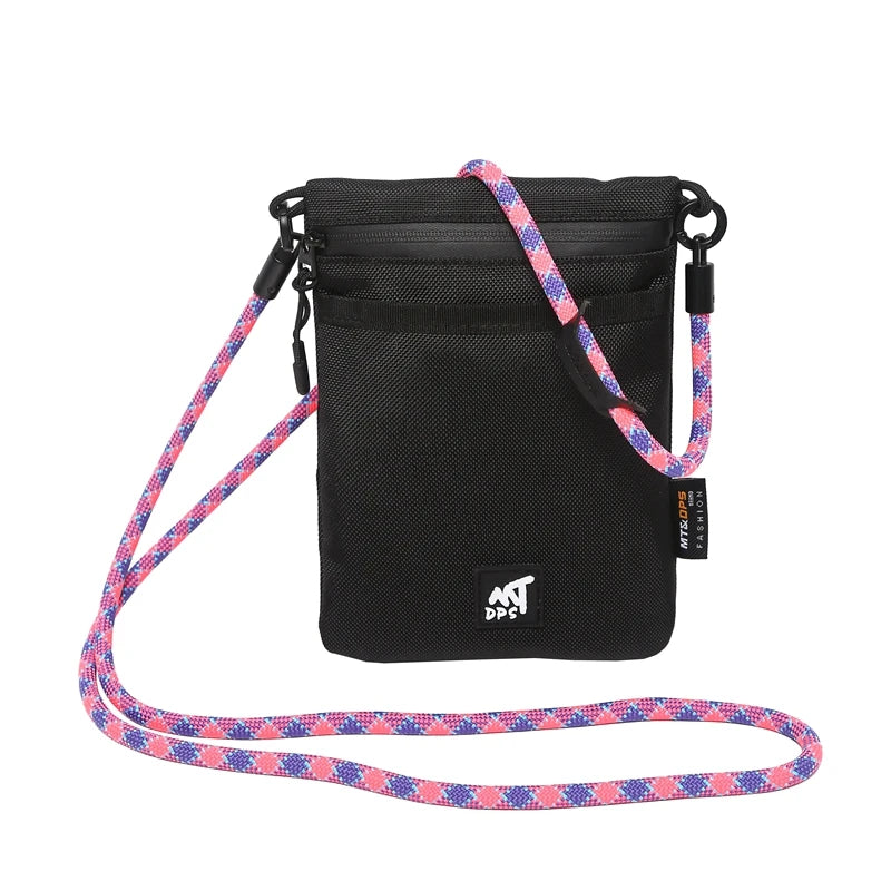 Original Design Nylon Cloth Messenger Bag | New Portable Mobile Phone Bag | Unisex Simple Shoulder Satchel with String Closure Luxegan