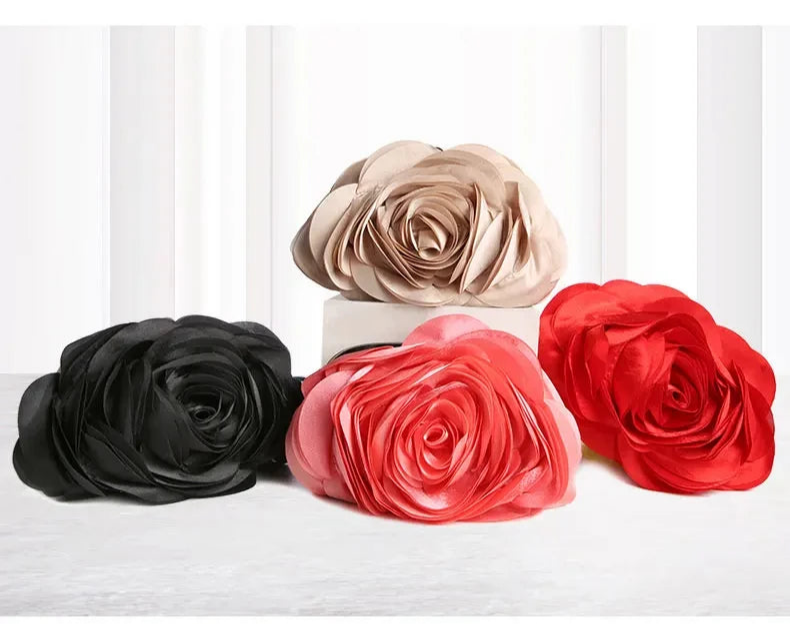 Floral Evening Clutch Bag | Flower Bride Purse & Wedding Handbag Luxegan