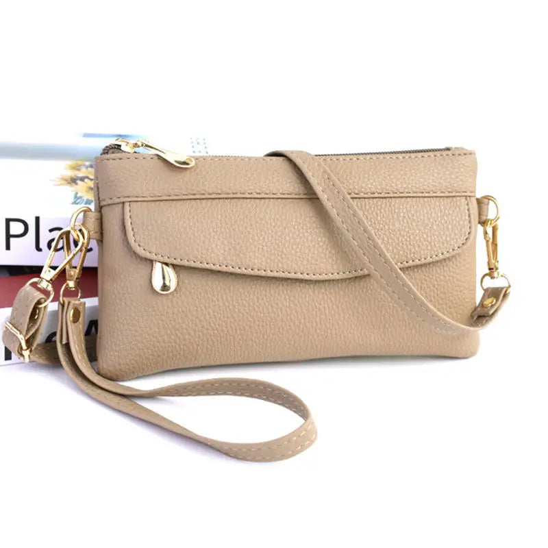 PU Leather Solid Box Bag | Small Fashionable Crossbody Clutch Luxegan
