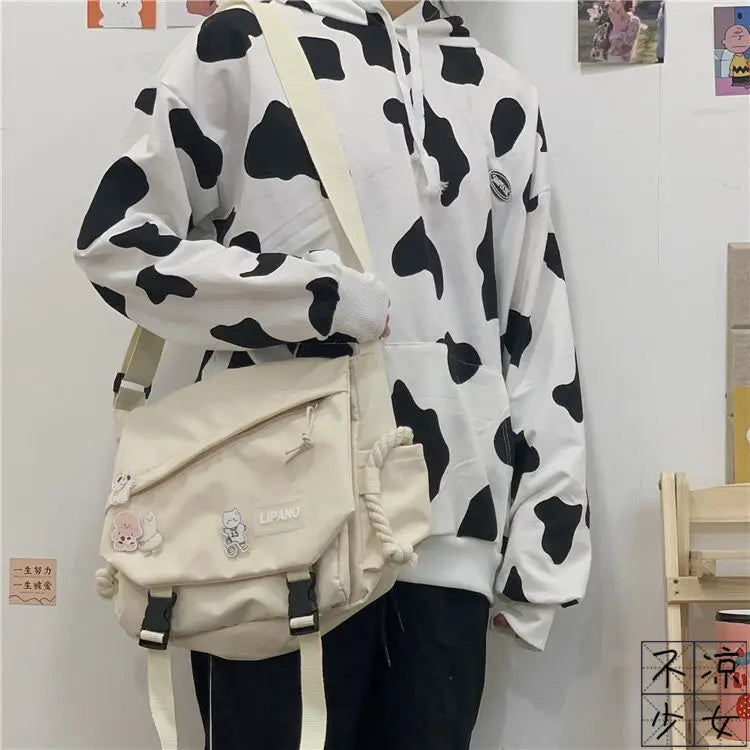 Canvas Diagonal Cross Bag | Youth Fashion Casual Shoulder Bag & Messenger Bag Luxegan