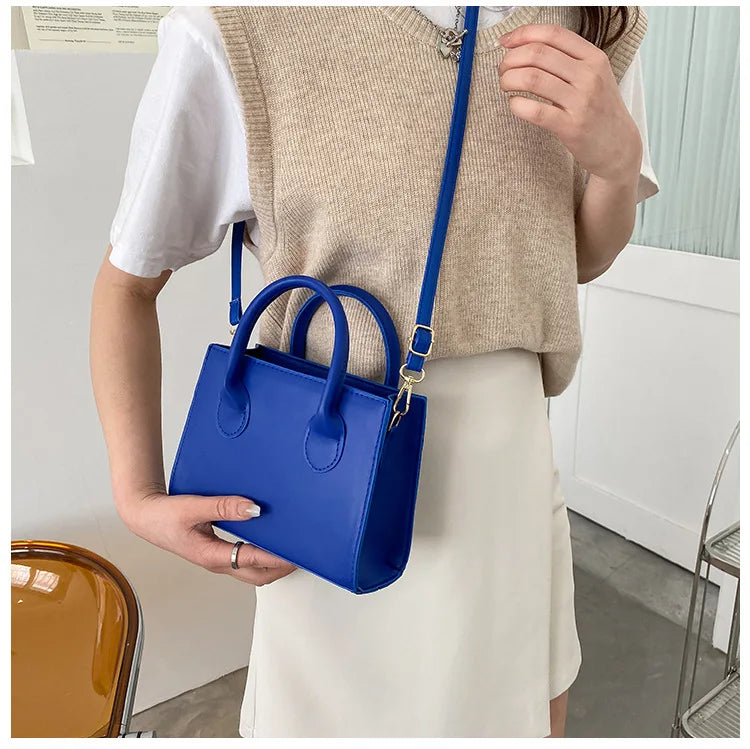 Elegant Black Handbag with Dual Handles | Chic Crossbody Bag & Retro Stylish Tote (Small Bag for Women & Girls) Luxegan