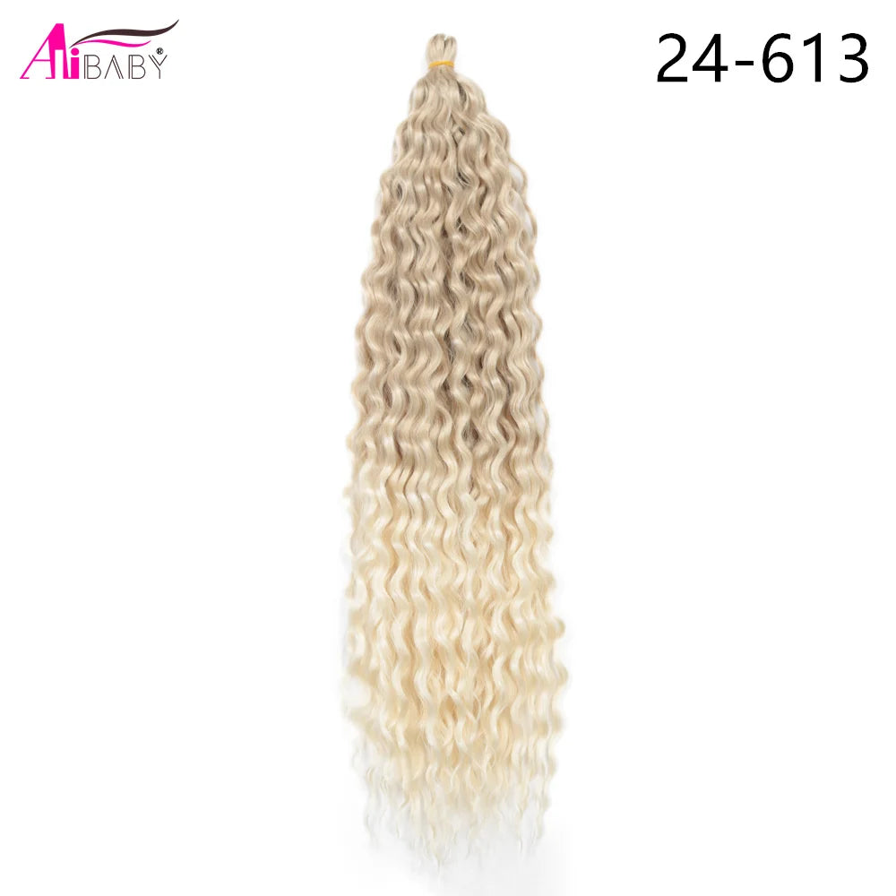 Ariel Curl Crochet Hair 22in – Ocean Wave Ombre Braiding Hair | 100g | 38 Colors | 1 or 3 Pcs - view 24
