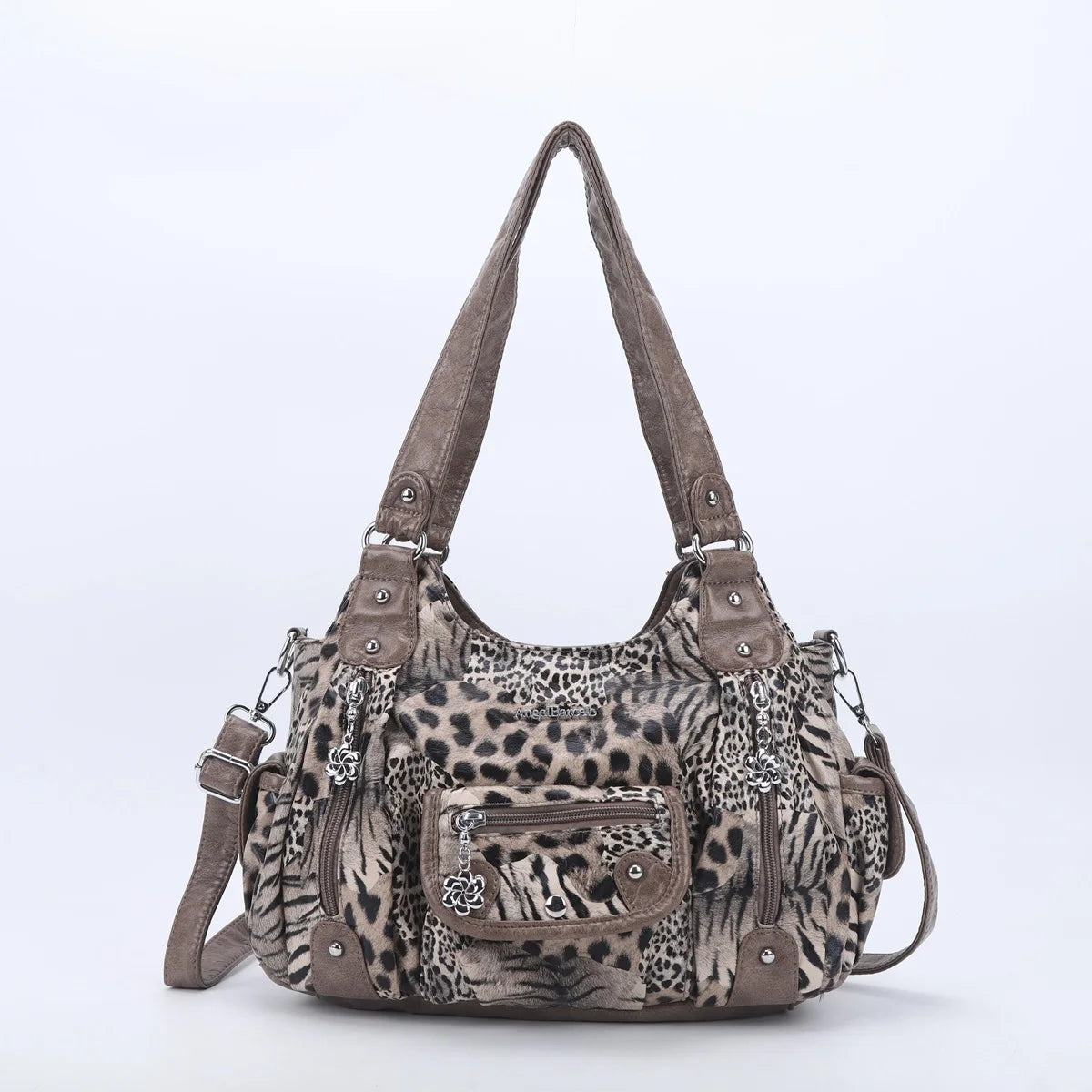 Fashion Women's PU Leather Top-Handle Handbag | Soft Satchel Shoulder Bag & Crossbody Purse (Female Hᴏbos Style) Luxegan