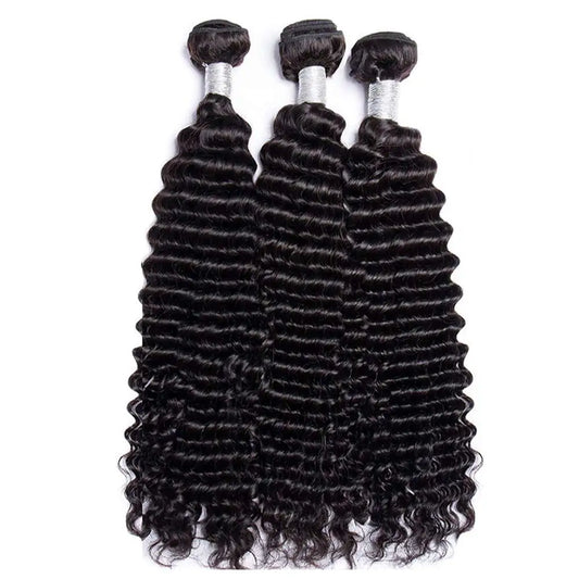 12A Deep Wave Malaysian Human Hair Bundles | Sophisticated "Deep Curly" Weave Extensions | Elegant 30–32 Inch Single/Multi-Pack Options | "Dignified" Remy Hair Weft for Radiant Versatile Styling Luxegan