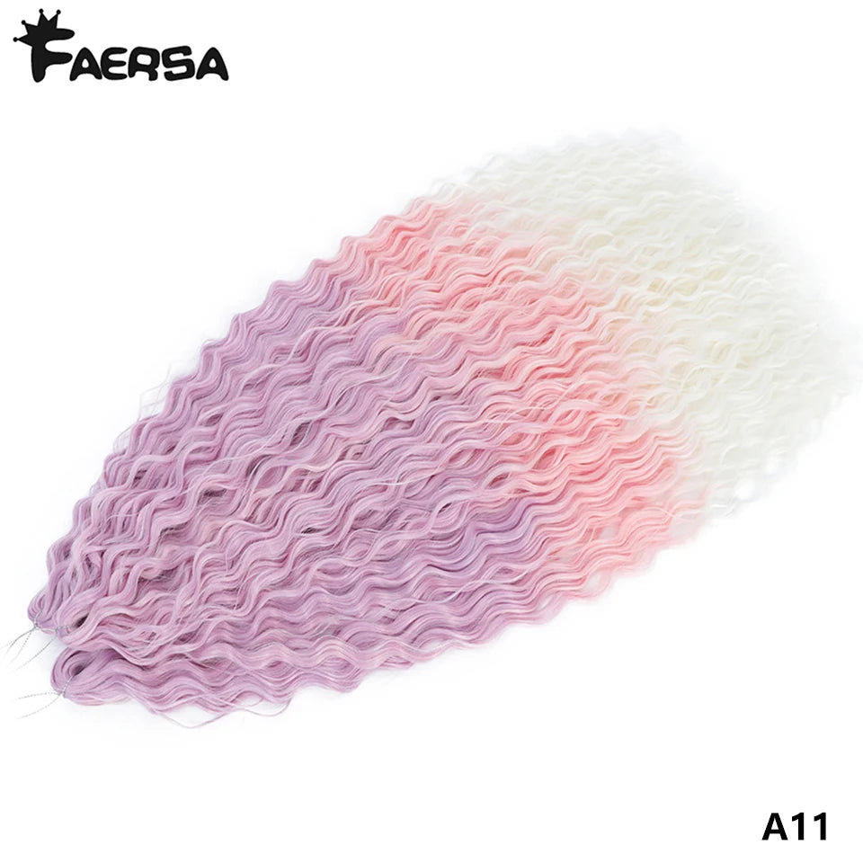 Water Wave Synthetic Crochet Hair | 22–30 Inch