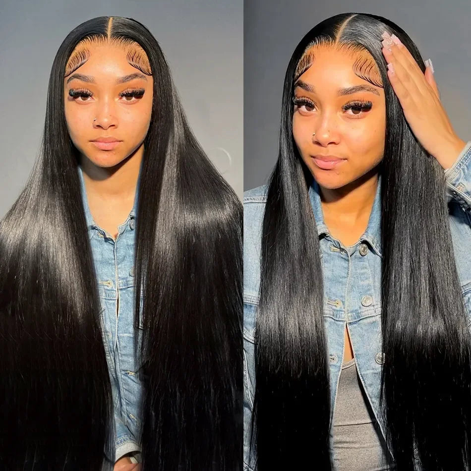30-Inch Bone Straight Brazilian Human Hair Weave Bundles | 12A Grade Premium Remy Human Hair Weft Extensions | Luxurious 100% Brazilian Straight Sew-In Bundles (1, 3, or 4 Piece Pack, Natural Color) Luxegan