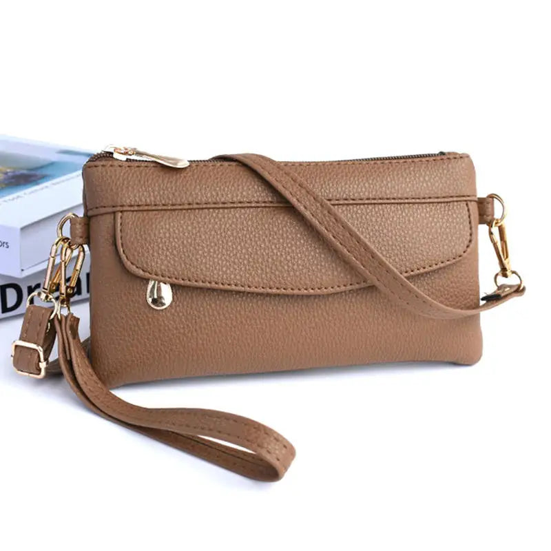PU Leather Solid Box Bag | Small Fashionable Crossbody Clutch Luxegan