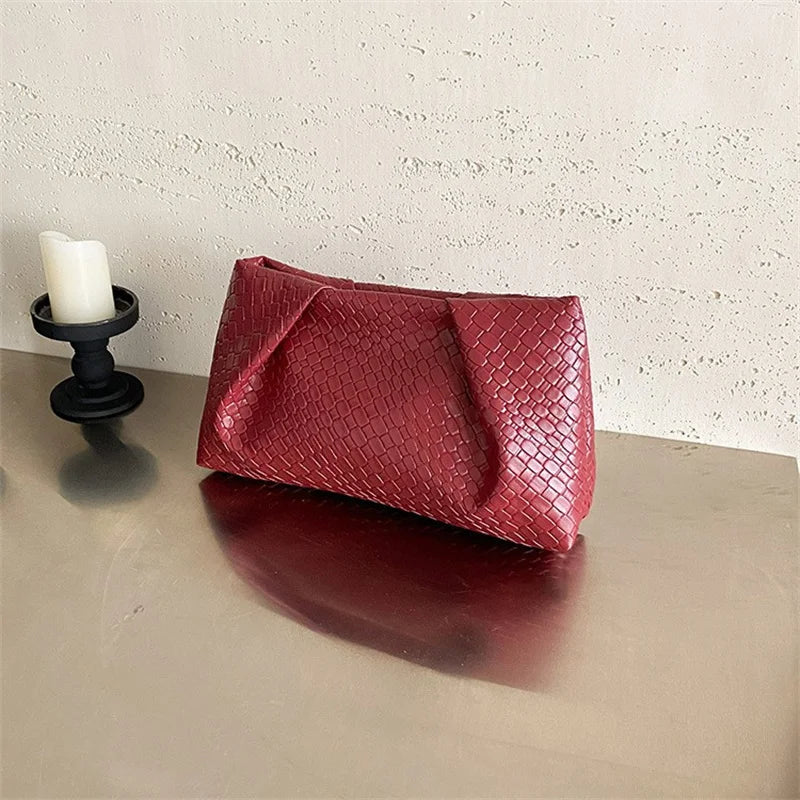 Bolso de mano multifuncional de moda para mujer, cartera de noche con patrón en relieve, gran capacidad, bolsillo para teléfono, monedero de lujo para mujer