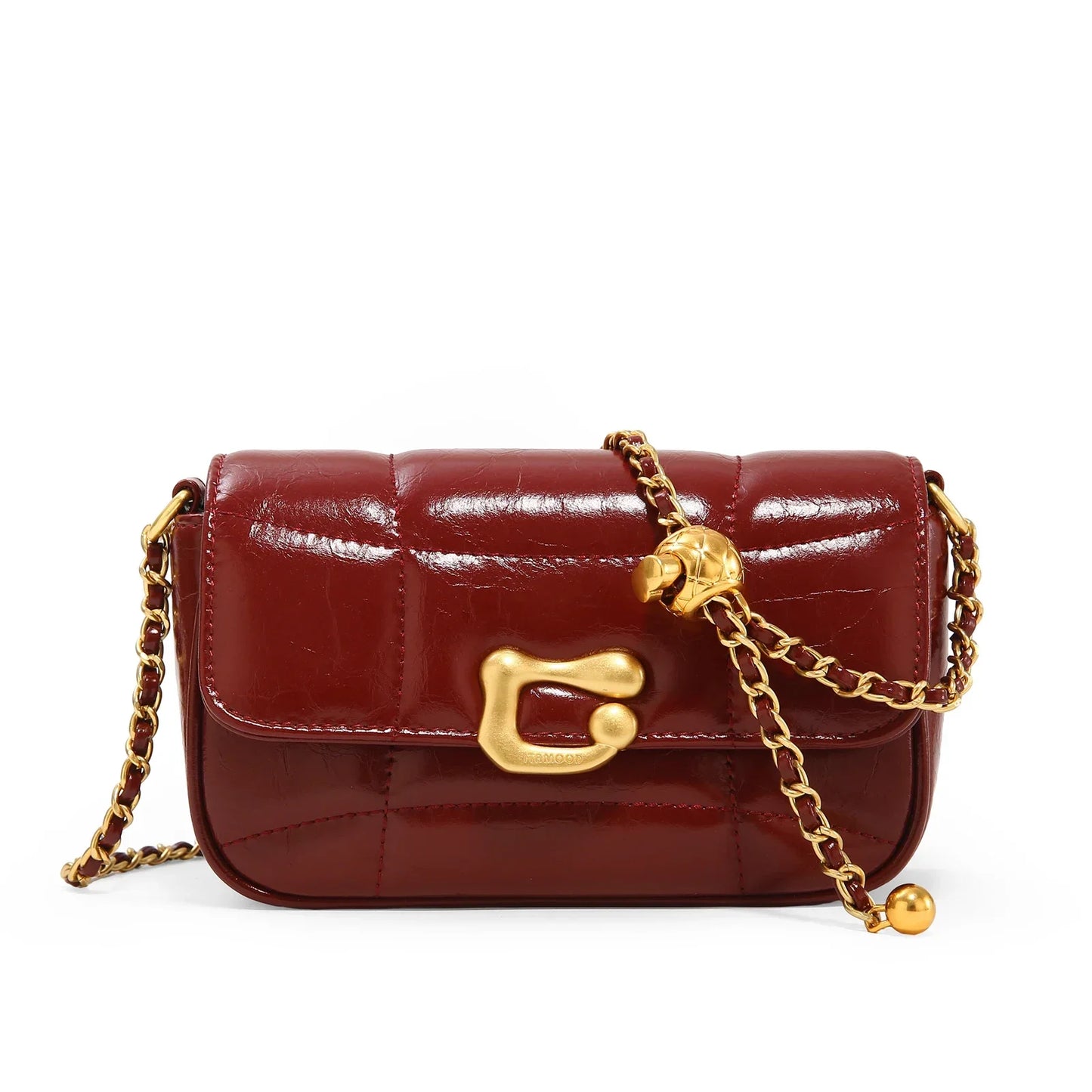 Chain Bag Genuine Leather Crossbody | Luxury Brand Shoulder Bag | Luxury Designers Quilted Square Handbag for Women Luxegan