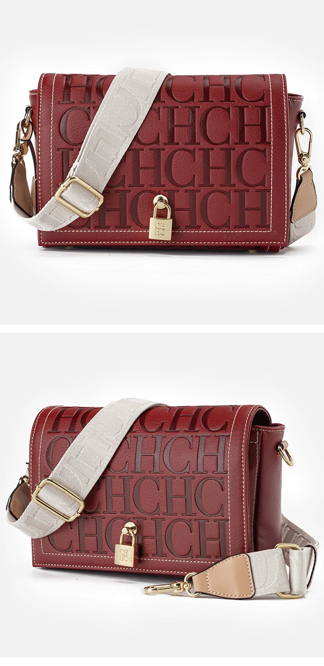 Elegant Letter Print Crossbody Bag | Niche Designer Satchel