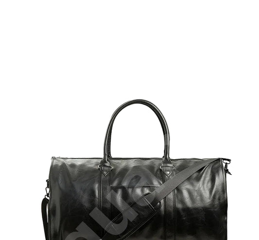 Premium 2-in-1 Convertible Travel Garment Bag | Waterproof PU Leather Weekender Duffle | Professional Business Suitcase with Shoe Compartment (Model APJ982) Luxegan