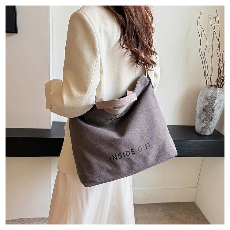 Unisex Large Capacity Canvas Commuter Bag Luxegan