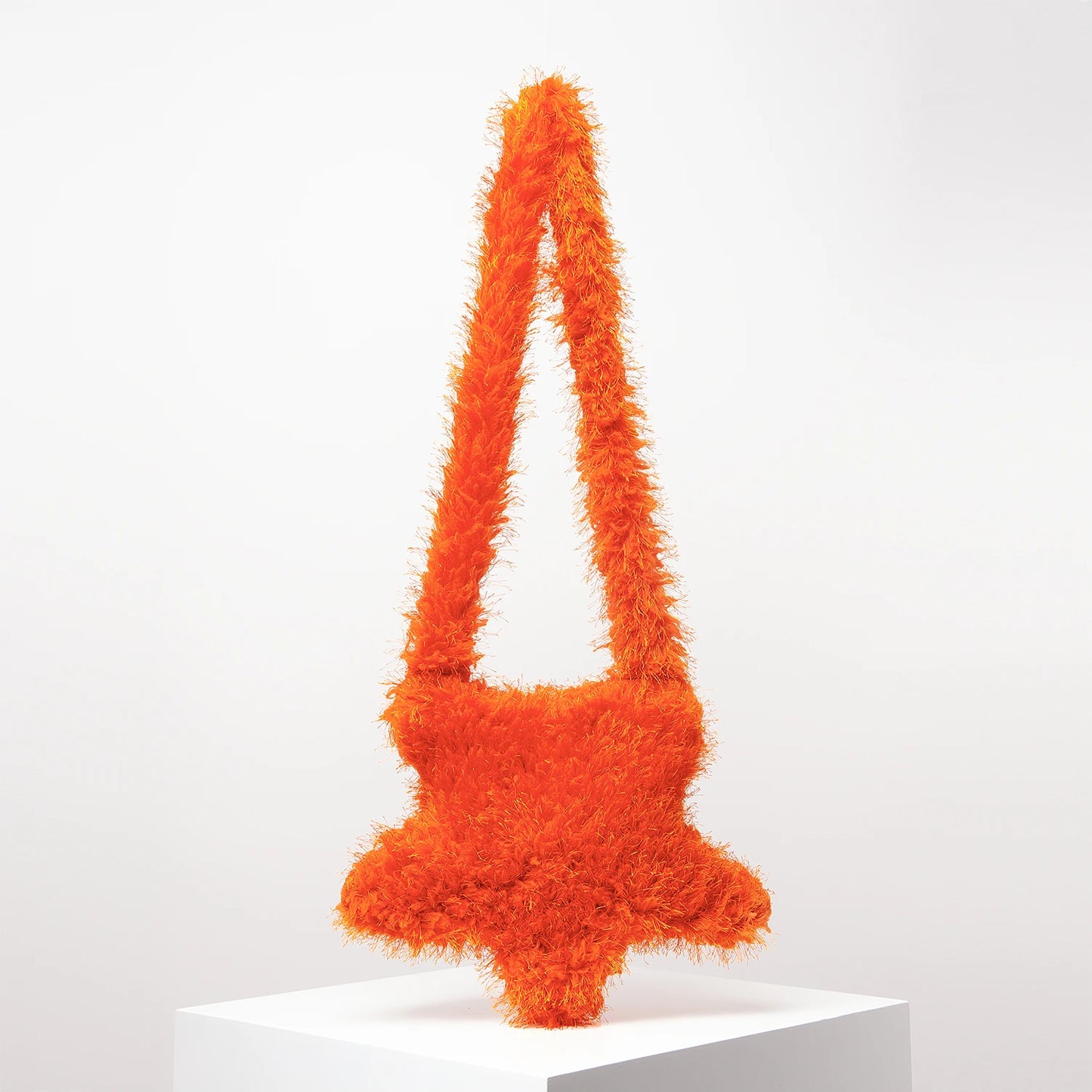 Y2k Star Shape Candy-Colored Plush Crossbody Bag | Autumn & Winter Puffy Solid Colored Woman Shoulder Bag Luxegan