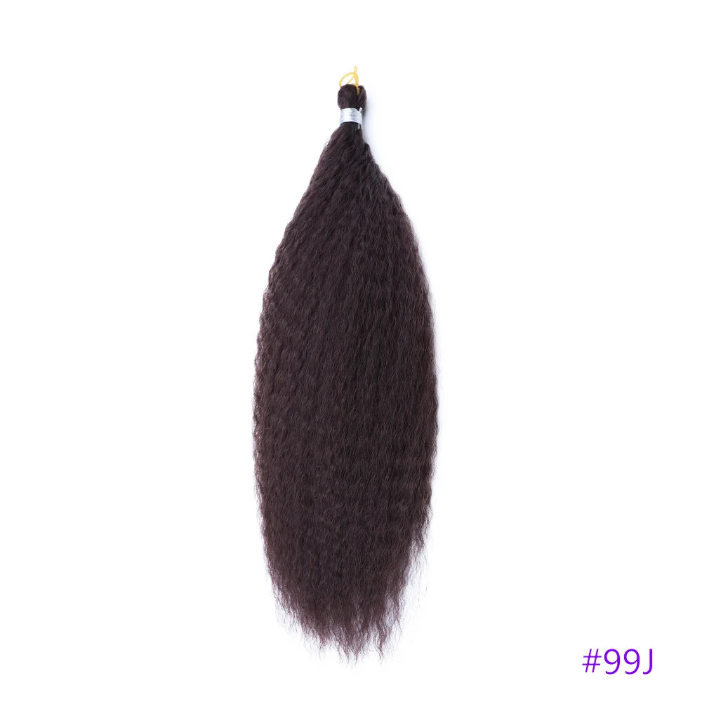 Afro Kinky Curly Synthetic Crochet Braiding Hair 18in | Kinky Curly Crochet Hair | 8 Colors Luxegan