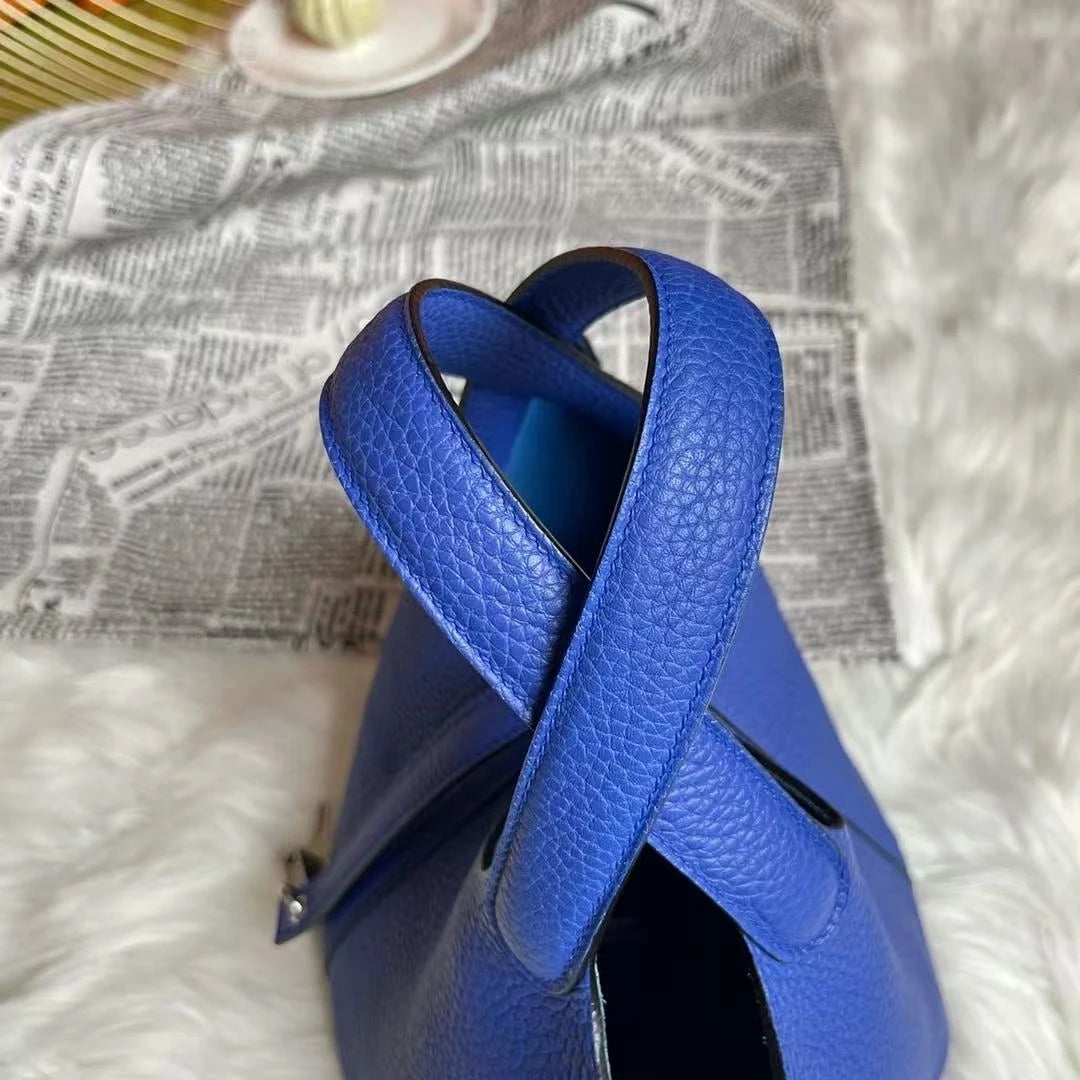 Genuine Leather Solid Casual Tote | Soft Hand-stitched Bucket Commuter Handbag Luxegan