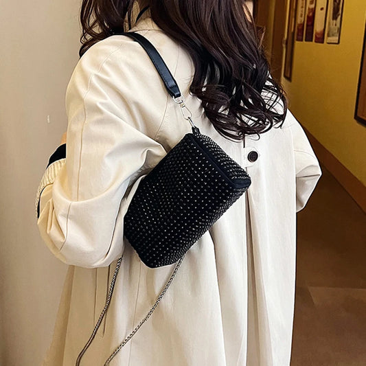 New Spring & Summer Small Bags Trend | Personalized Color Diamond Pillow Bag & Chain Shoulder Crossbody Bag Luxegan