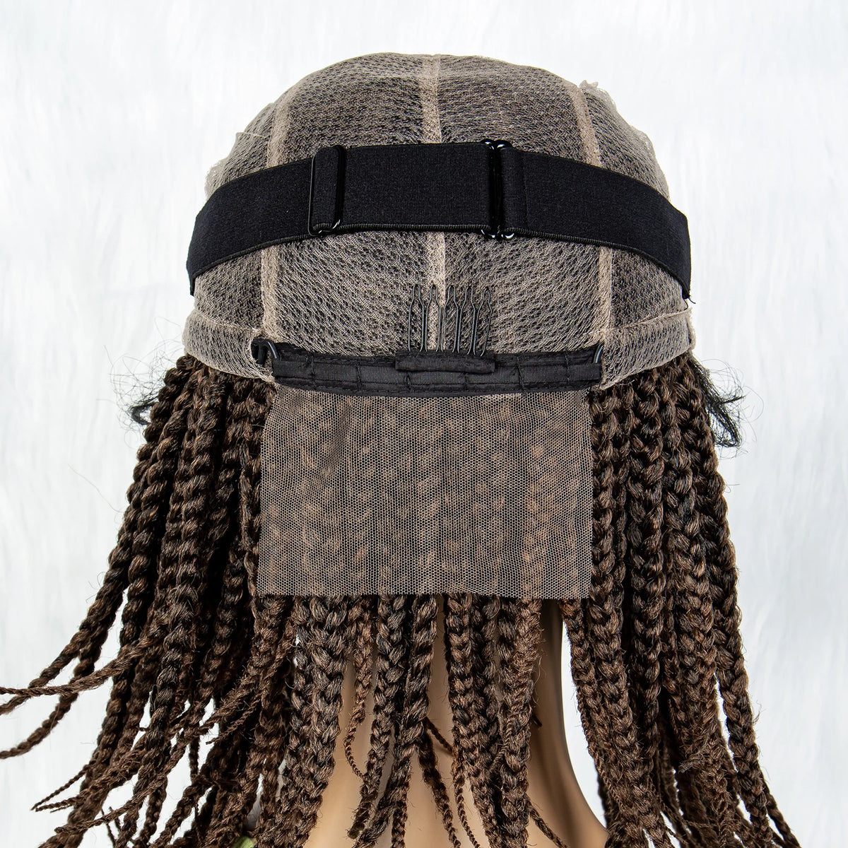 Pelucas trenzadas Bob para mujeres negras Peluca de encaje completo con trenzas estilo cornrow Peluca sintética de encaje frontal con trenzas de caja sin nudos con cabello de bebé