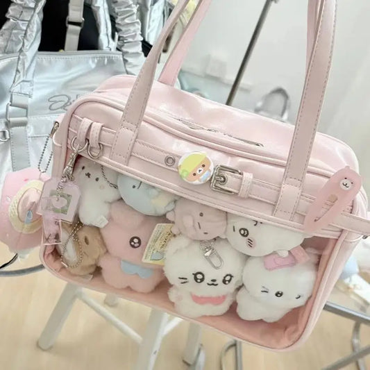New Japanese Cute Ulzzang Ita Bag JK Uniform Shoulder Bag | Preppy Style Doll Crossbody Bag for Comic Exhibition Luxegan