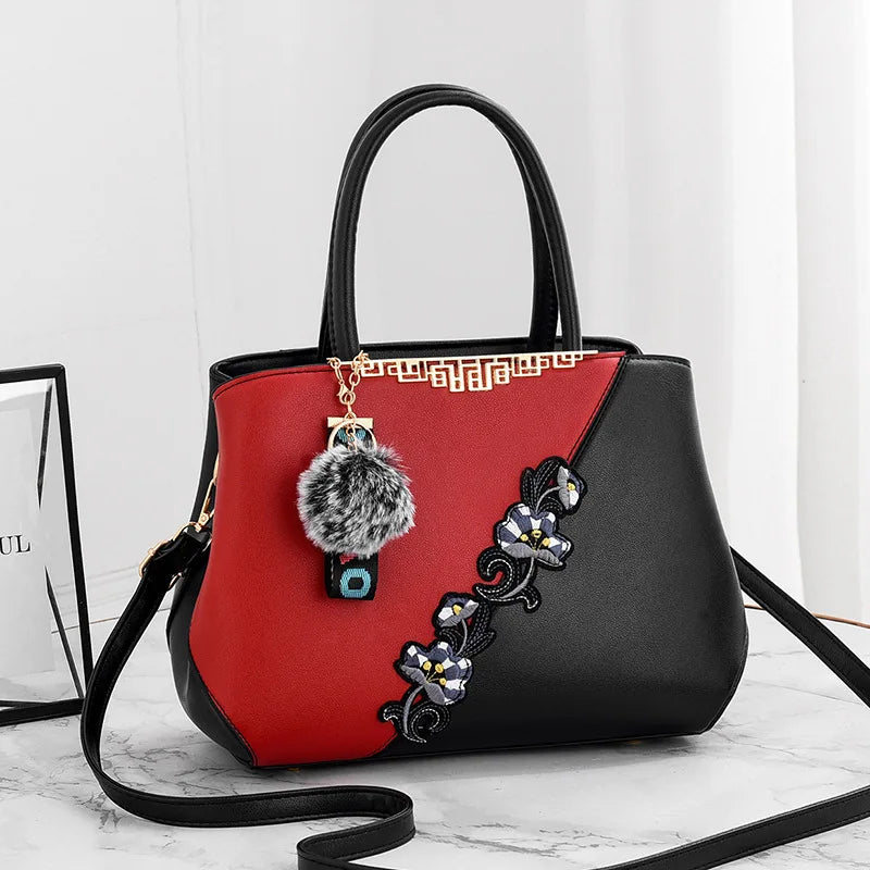 Designer Shell Handbag | Vintage Leather Shoulder & Top-Handle Bag Luxegan