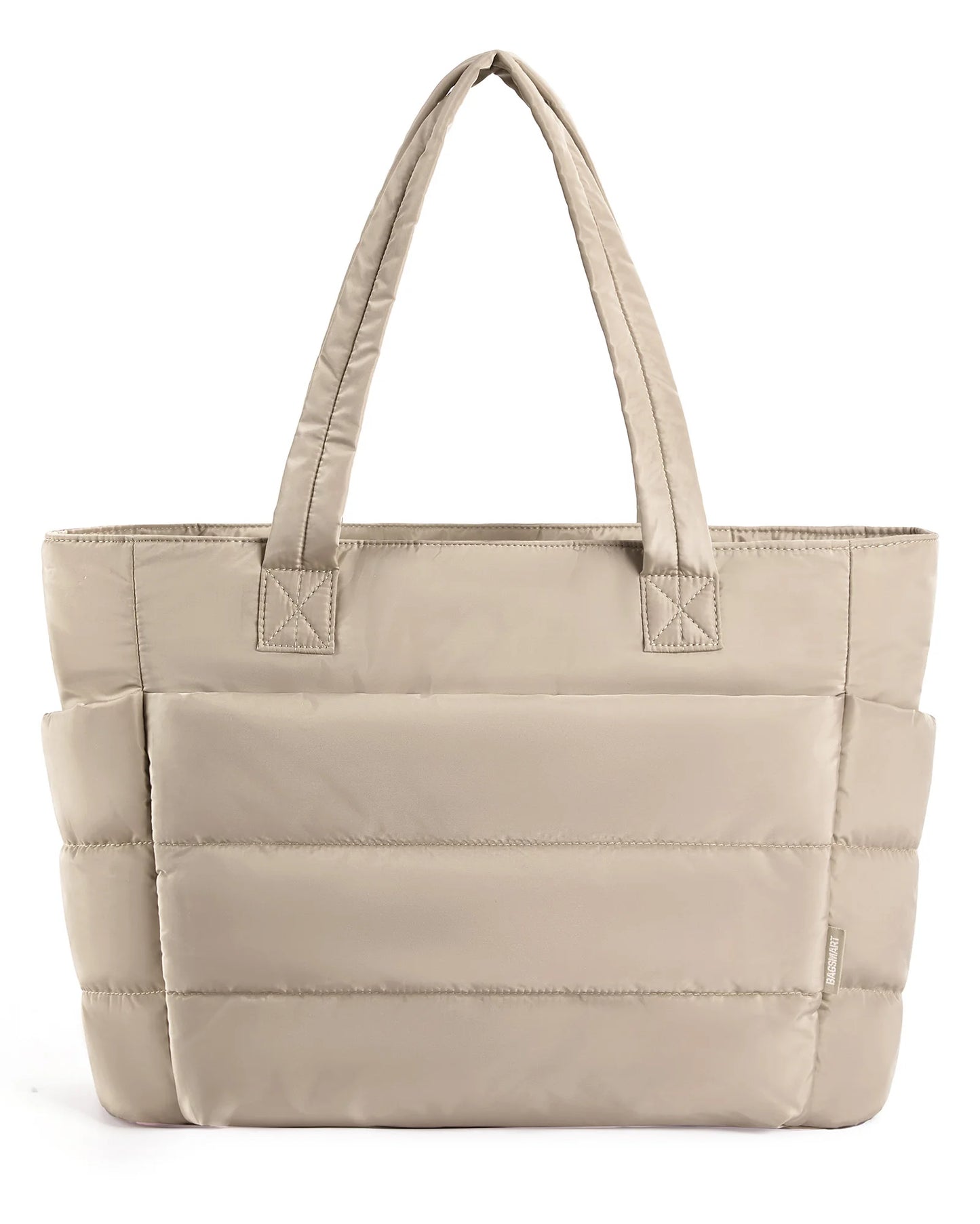 The Bubble Tote Bag Cotton Padded Female Quilting Puffy Shoulder Shopper Purse | Simple Daily Handbag Women's Bags Luxegan