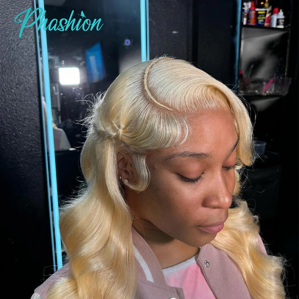 Phashion 36 38 40 Inch 1/3/4 613 Blonde Body Wave Human Hair Bundles 100% Brazilian Remy Weave Extensions For Women Can Be Dyed
