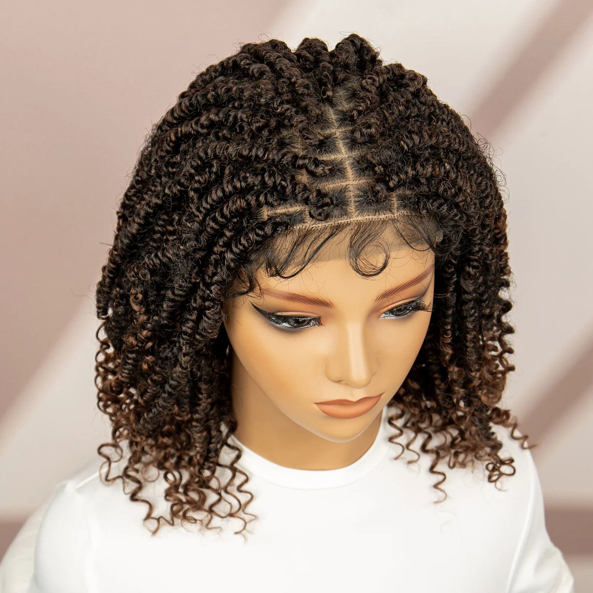 Dreadlocks Braided Wigs Lace Front Braided Wigs Short Box Braided Wigs for Women with Baby Hair Ombre Lace Braids Wigs Luxegan