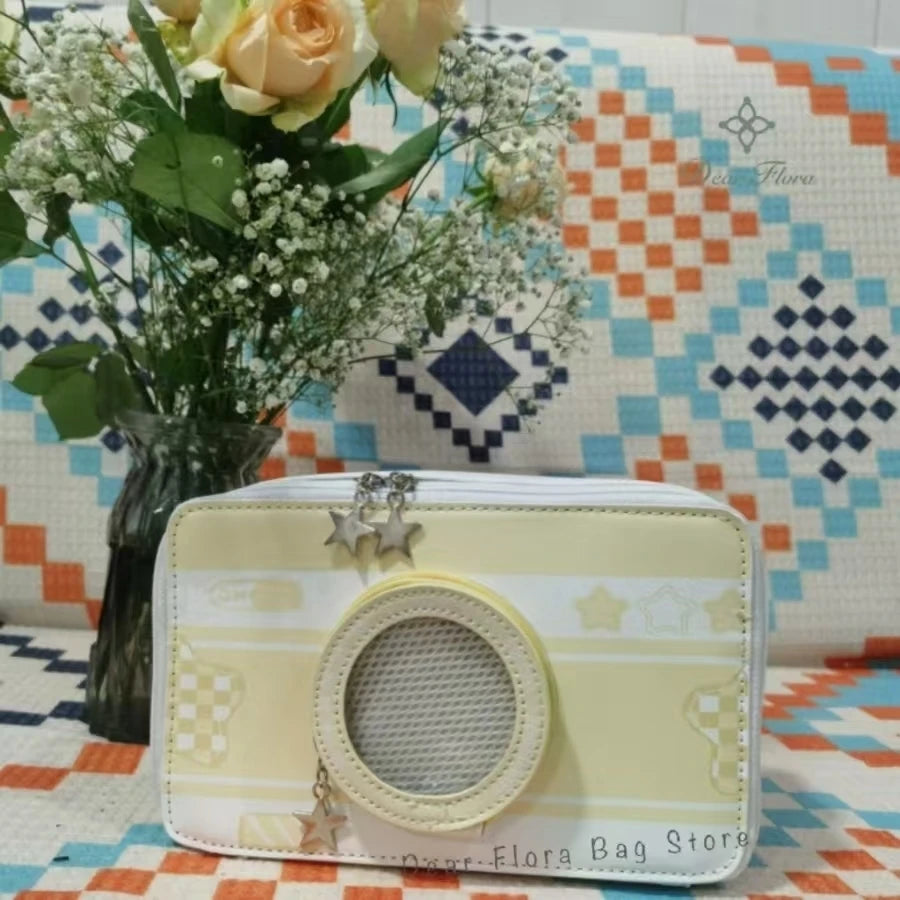 New Design Small Camera Ita Bag | Fashionable Cute Girl Transparent DIY Cosplay Shoulder Bags | Street Trend Box Messenger Crossbody Bag Luxegan