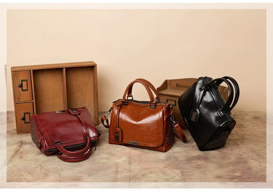 Retro Women's Shoulder Bag | Crossbody Bag & Small Tote Luxegan