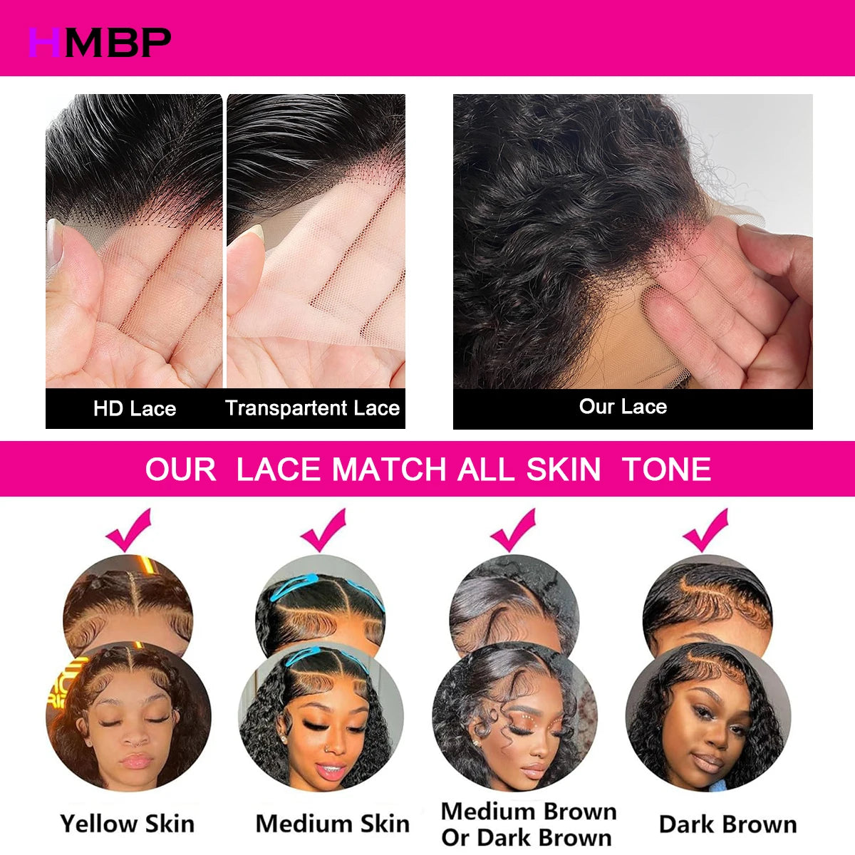 Peluca frontal de encaje sin pegamento de cabello humano P30/350/30 Color Liso Pelucas frontales de encaje 360 HD Pelucas de cabello humano para mujeres