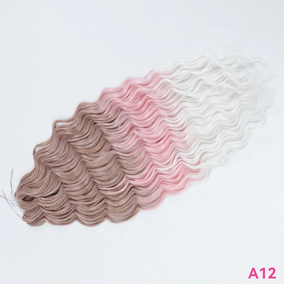 Anna Curls Loose Wave Synthetic Crochet Braiding Hair 24in | 50 Strands | 22 Colors - view 48