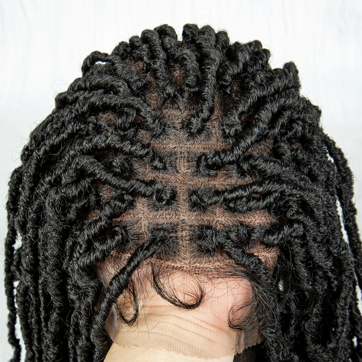 Pink & Blue Braided Wig | Full Lace Butterfly Locs & Dreadlocks