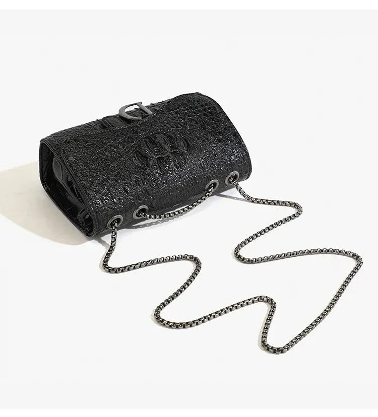 Luxury Women's Handbag with Chains & Sequins | Crossbody Shoulder Messenger Bag (Brand Design, Animal Print, Casual Purses) Luxegan