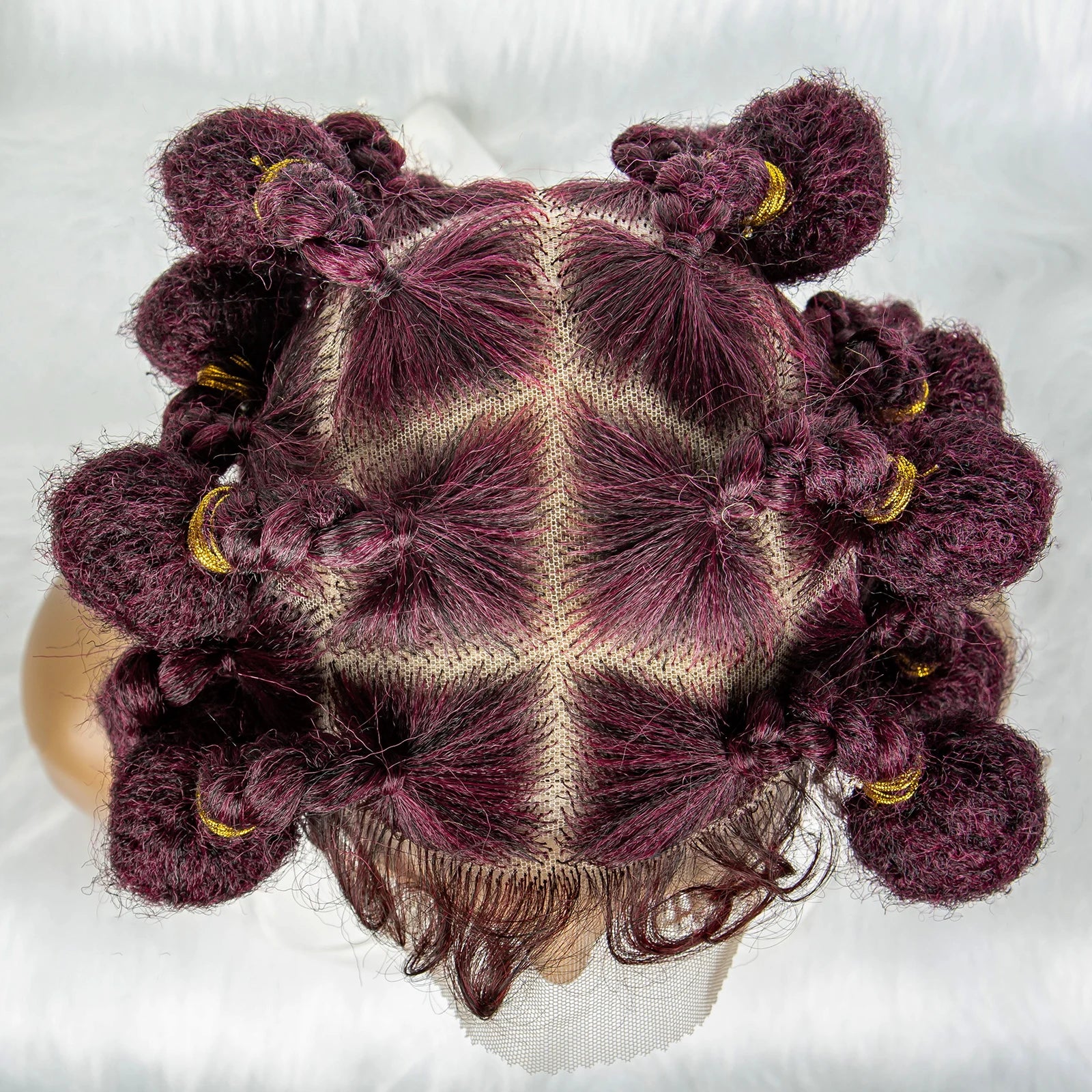 KIMA HD Full Lace Bantu Knot Braids Wig | Knotless Box Braids 
Luxegan