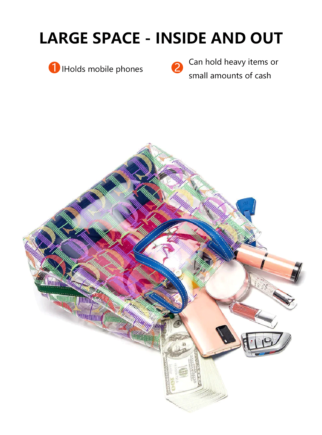 PVC Solid Bucket Bag | Soft Fashion Large Capacity Premium Tote Luxegan