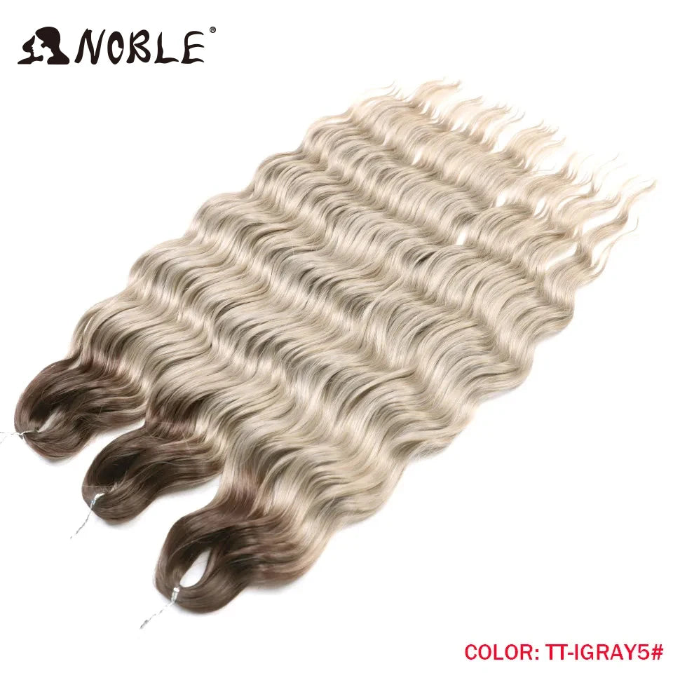 Synthetic Anna Curl Water Wave Crochet Braiding Hair – 24 Inch | 300g | 60 Strands | 88 Ombre & - view 5