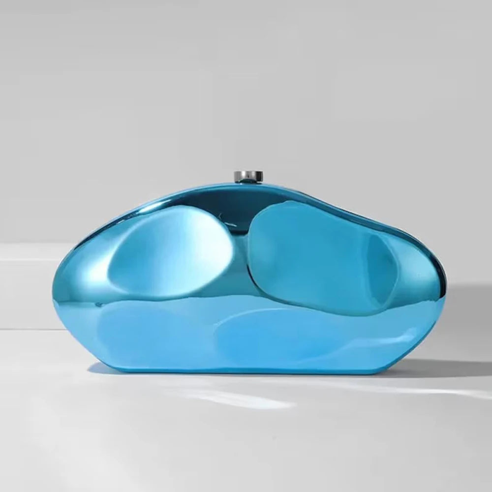 Acrylic Candy Shell Bag | Hard Lemon Color Chain Evening Clutch Luxegan